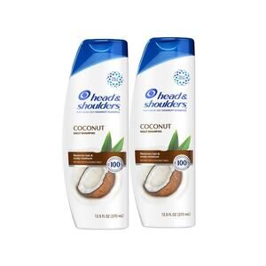 2 Pack Head and Shoulders Coconut Daily Dandruff Shampoo Restore Moisture 12.5oz